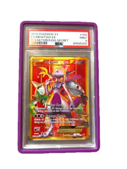 2015 POKÉMON XY BREAKTHROUGH SECRET MEWTWO EX 164/162 PSA MINT 9 - Image 2
