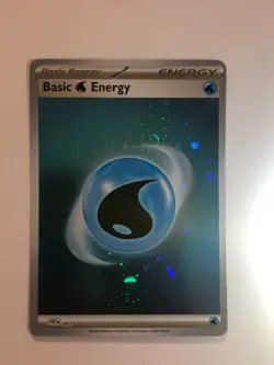 Pokemon Card 151 SVE Holographic Water Energy w 1 Swirl 003 NM - Image 1
