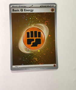Pokemon Card 151 SVE Holographic Fighting Energy w 4 Swirl 006 NM - Image 3