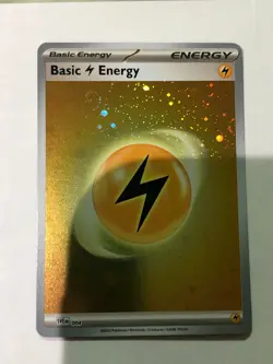 Pokemon Card 151 SVE Holographic Lightning Energy w 4 Swirl 004 NM - Image 3