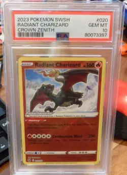 2023 Pokemon Swsh Radiant Charizard Crown Zenith #20/159 PSA 10 GEM MINT - Image 1