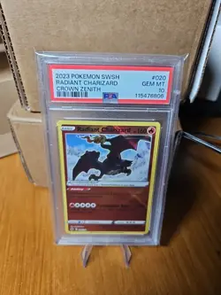 2023 Pokemon Swsh Radiant Charizard Crown Zenith #20/159 PSA 10 GEM MINT - Image 5