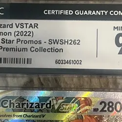 2022 POKEMON SWSH BLACK STAR PROMO #262 FULL ART CHARIZARD VSTAR CGC 9 MINT - Image 10