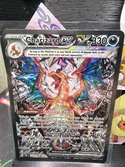 Pokemon Charizard ex 223/197 Sv03 Obsidian Flames HoloFull Art, NM Centered 🔥 - Image 2