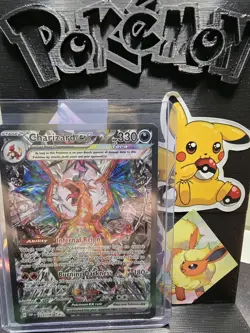 Pokemon Charizard ex 223/197 Sv03 Obsidian Flames HoloFull Art, NM Centered 🔥 - Image 7