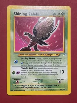 Shining Celebi Pokémon (2002) Neo Destiny Unlimited Holo 106/105 - Image 5