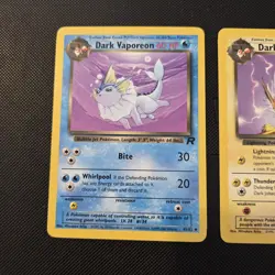 Pokemon Bundle Dark Vaporeon 45/82 Jolteon 38/82 Flareon 35/82 Team Rocket WOTC - Image 11