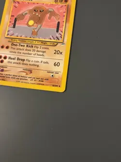 Pokemon TCG 2002 Neo Destiny Set: Hitmonlee 42/105 Non-Holo Uncommon Card - LP - Image 5