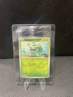 Bulbasaur Sealed PROMO 001/165 Best Buy Exclusive Reverse Holo Pokemon Card 151 - Image 1