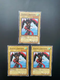 Yugioh Harpie’s Brother PSV-049 1st Edition Common Damaged X3 - Image 3