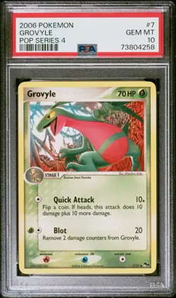 PSA 10 Grovyle Pop Series 4 Promo POP 5 Pokemon 2006 Mint Rare - Image 1