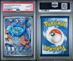 PSA 10 Squirtle 148/142 Pokemon Stellar Crown Illustration Rare GEM MINT 10 #148 - Image 3