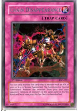 Yugioh! HP Chain Disappearance - IOC-052 - Rare - Unlimited Edition Heavily Play - Image 1