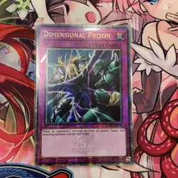YUGIOH Dimensional Prison RA04-EN132 Quarter Century Secret Rare 1ST ED - Image 3