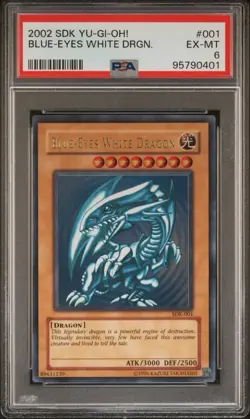 Dark Magician SDY 006 & Blue Eyes White Dragon SDK 001 PSA 8, 6 Sequential - Image 2