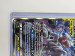 PokÃ©mon TCG Mewtwo and Mew GX Sun & Moon Holo Promo Card #SM191 - Image 2