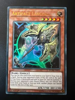 Artifact Lancea DUDE-EN033 Ultra Rare 1st Edition Near Mint Yugioh - Image 3