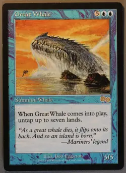 Great Whale - MTG - Urza's Saga - Magic: The Gathering - Image 1