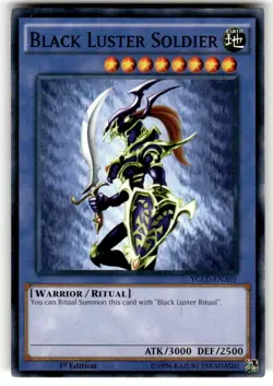 Black Luster Soldier - YGLD-ENA01 - Common - 1st Edition - LP Yugioh - Image 1