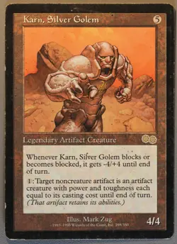 Karn, Silver Golem - MTG - Urza's Saga - Magic: The Gathering - Image 1