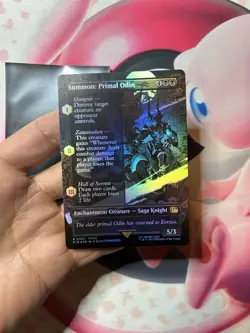 MTG Final Fantasy - Summon: Primal Odin (Borderless Foil) R 0365 FIN - Image 1