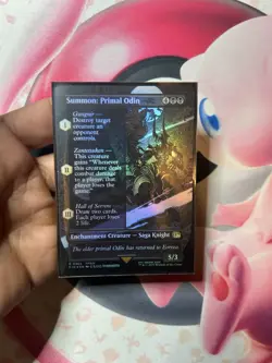 MTG Final Fantasy - Summon: Primal Odin (Borderless Foil) R 0365 FIN - Image 7