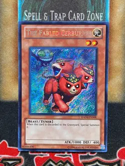 Yugioh The Fabled Cerburrel HA04-EN008 Secret Rare NM - Image 2