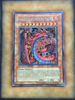 Yugioh Uria, Lord of Searing Flames CT03-EN005 Secret Rare Limited Edition VLP - Image 1