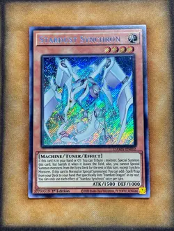 Yugioh Stardust Synchron DAMA-EN002 Secret Rare 1st Ed NM - Image 1