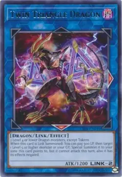 Twin Triangle Dragon - CIBR-EN046 - Rare - Unlimited Edition - Lightly Played - Image 1