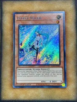 Yugioh Effect Veiler RA01-EN003 Secret Rare 1st Ed NM - Image 1