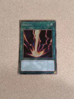 Yu-Gi-Oh! Raigeki RA03-EN083 Platinum Secret Rare - Image 1