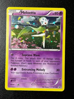 Meloetta XY193 - Black Star Promo Mythical Collection Holo Pokemon Card NM - Image 1