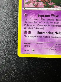 Meloetta XY193 - Black Star Promo Mythical Collection Holo Pokemon Card NM - Image 2