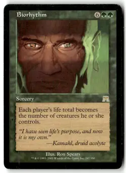 MTG Biorhythm - Onslaught Heavily Played English - Image 1