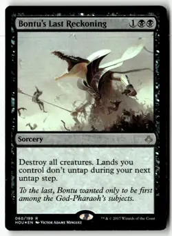 MTG Foil Bontu's Last Reckoning - HOU Moderately Played English - Image 1