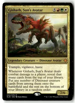 MTG Gishath, Sun's Avatar - Ixalan Heavily Played English - Image 1