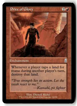 MTG Price of Glory - Odyssey Moderately Played English - Image 1