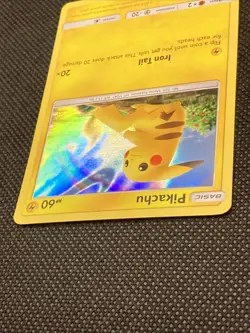 Pikachu 28/73 Holo Shining Legends Pokemon Card (Nike Swish In Holo) - Image 11
