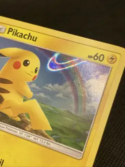 Pikachu 28/73 Holo Shining Legends Pokemon Card (Nike Swish In Holo) - Image 8