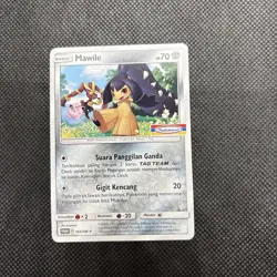 Pokemon 2020 Indonesia Mawile Promo Card 165/SM-P Stamped Indomaret - Image 1