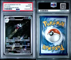 2024 Pokemon Paldean Fates Palafin Illustration Rare #225 PSA 10 Gem Mint - Image 3
