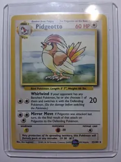 Pidgeotto - 22/102 - Pokemon Base Set Unlimited Rare Card TCG LP Vintage - Image 1