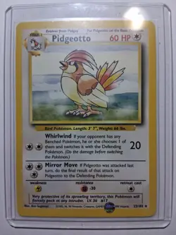 Pidgeotto - 22/102 - Pokemon Base Set Unlimited Rare Card TCG LP Vintage - Image 4