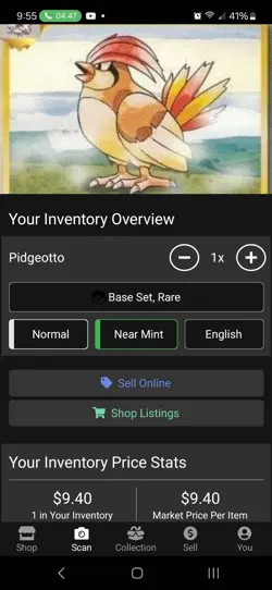 Pidgeotto - 22/102 - Pokemon Base Set Unlimited Rare Card TCG LP Vintage - Image 6