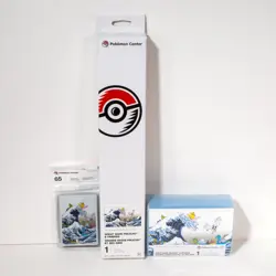 Great Wave Pikachu & Friends Playmat, Deck Box, & Card Sleeves Pokemon Center - Image 2
