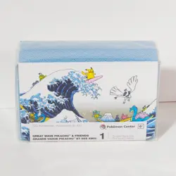Great Wave Pikachu & Friends Playmat, Deck Box, & Card Sleeves Pokemon Center - Image 6