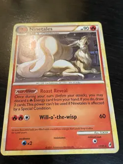 Pokemon Ninetales 17/95 Non Holo Theme Deck Exclusive LP TCG Card - Image 3