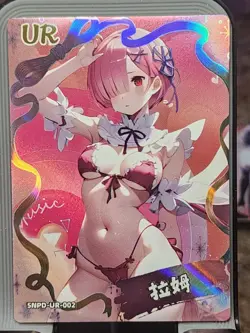 Ram Girl Party 6 Card Goddess Story Anime Waifu UR Spicy UR-022 - Image 1
