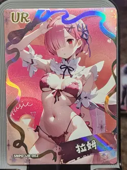 Ram Girl Party 6 Card Goddess Story Anime Waifu UR Spicy UR-022 - Image 2
